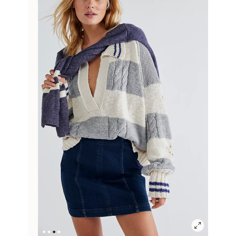 Free People Modern Femme Denim Skirt - Picture 1 of 4